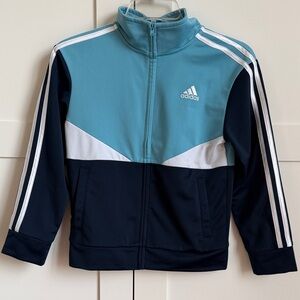 Adidas Teal and Navy Track Jacket - Boys size 8